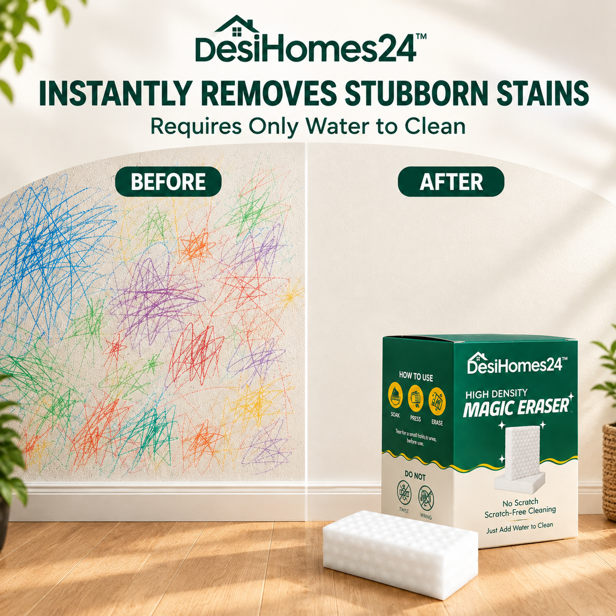 DesiHomes24™ Magic Eraser Cleaning Sponge