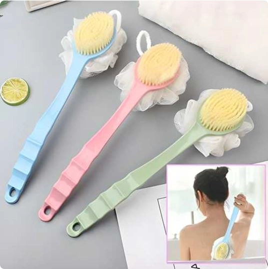 DesiHomes24™ Long Handle Bath Brush – 2 Pc